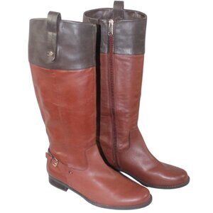 Tommy Hilfiger Hamden Brown Leather Riding Boots